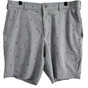 Walter Hagen 11 Men’s Gray Stripe Cocktail Golf Shorts Size 36